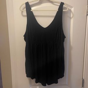 Simple black tank top